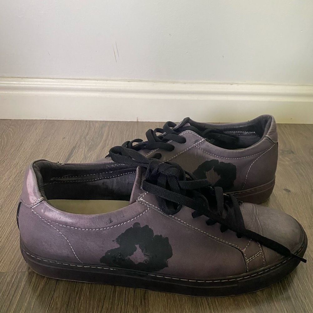 Saks Fifth Avenue Purple Men’s Size 12 Low Top Sneakers Made In Portugal